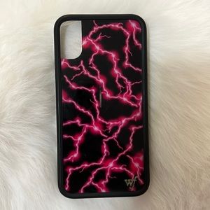 Neon Pink Lightning Wildflower Case
